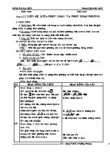 Giáo án Đại số Lớp 9 - Tiết 4 Liên hệ giữa phép nhân và phép khai phương - Năm học 2017-2018 - Phạm Quang Huy